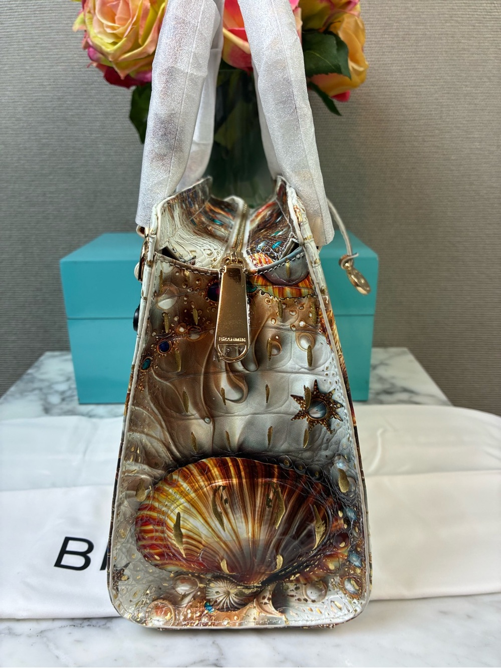 Brahmin Sea Jewel Melbourne Cami Shoulder Bag - NWT Rare Style 🔥 - Picture 4 of 9